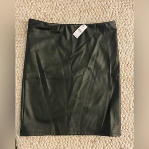 NWT loft leather skirt